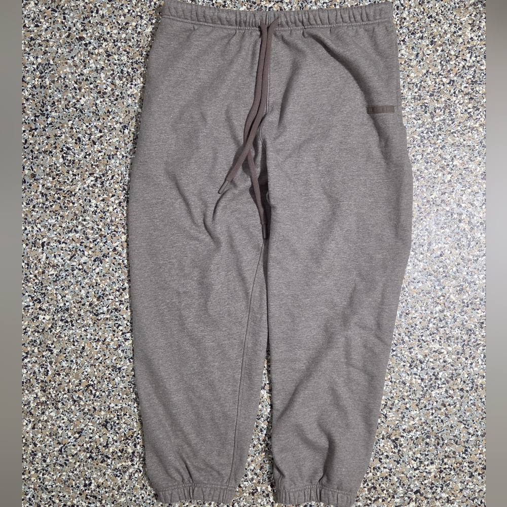 Savage X Fenty Brown Heather Fleece Jogger Sweatpants Lounge Athleisure